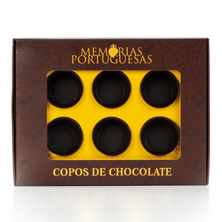 Copos de Chocolate Memórias Portuguesas 1 caixa x 6 copos