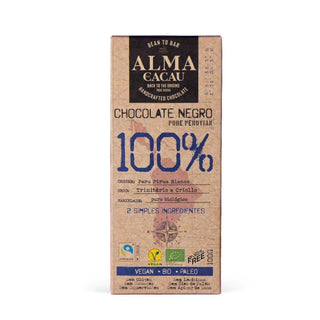 Tablete de Chocolate Negro BIO 100% Cacau Alma do Cacau 100g