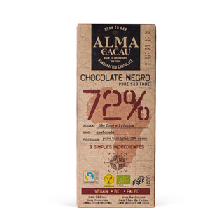Tablete de Chocolate Negro BIO 72% Cacau Alma do Cacau 100g