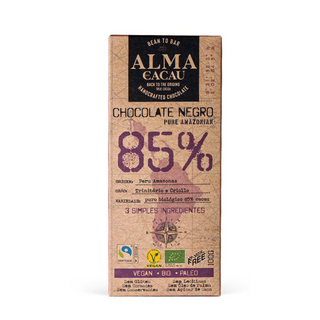 Tablete de Chocolate Negro BIO 85% Cacau Alma do Cacau 100g