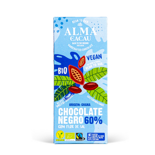 Tablete de Chocolate Negro BIO c/ Flor de Sal Alma do Cacau 100 g